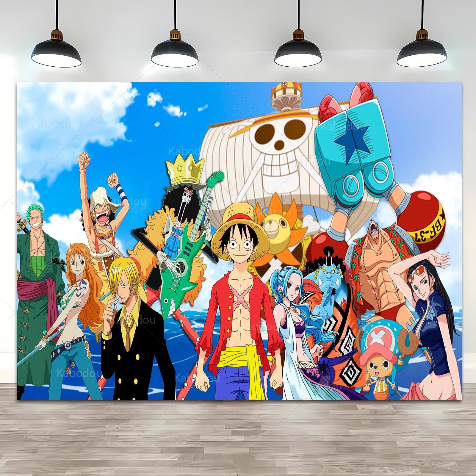 Photography Aesthetic - Anime One Piece Luffy Backdrop Child
