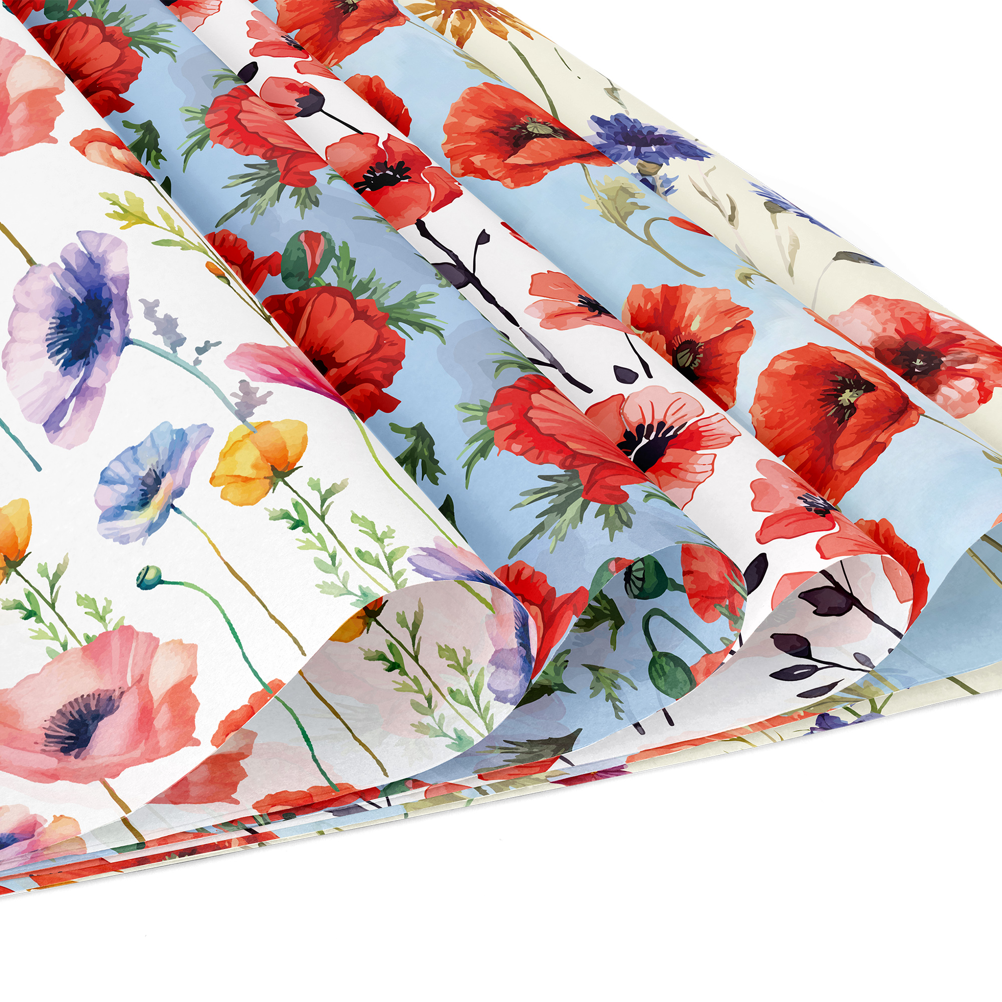 24pcs 30*30cm Poppy Red Flower – Photography Class Bewertung und Preis