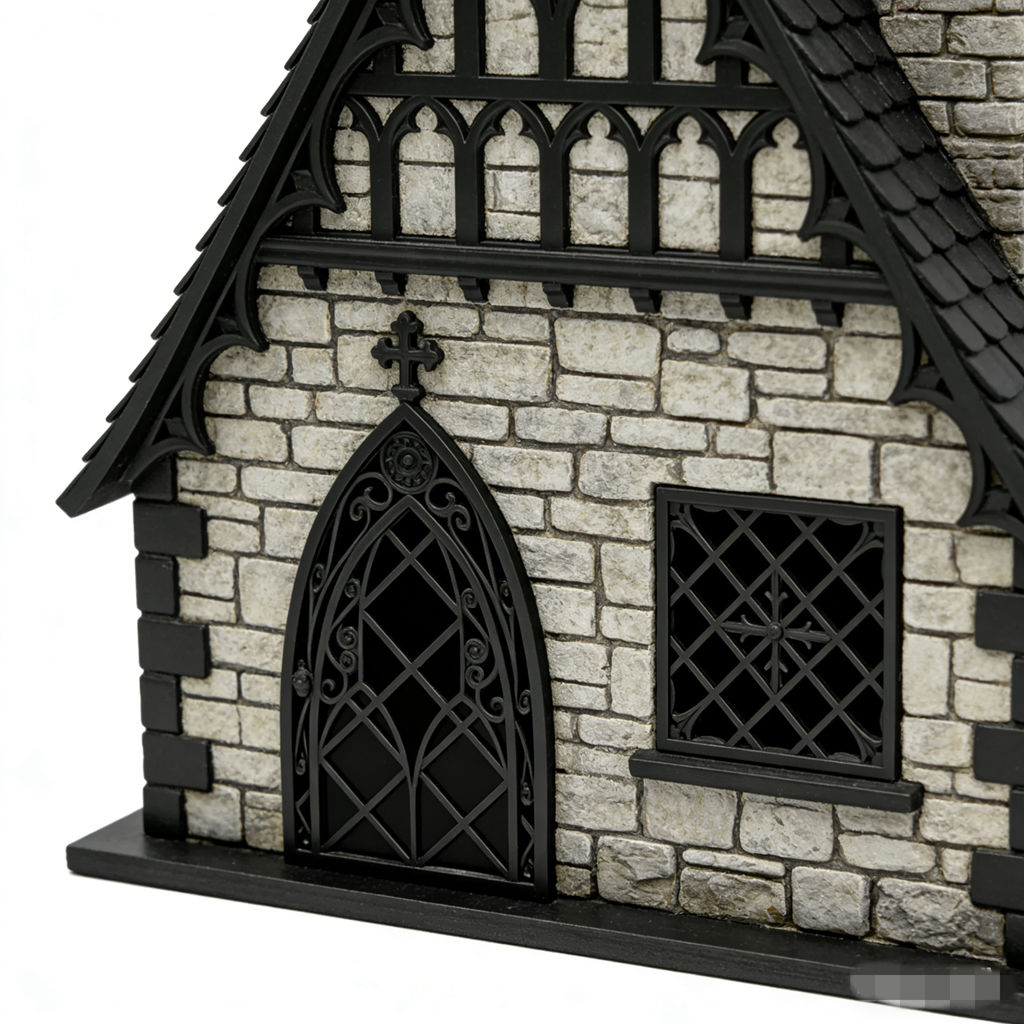 1:12 Scale Gothic Arched Door  – Photography Aesthetic Bewertung und Preis