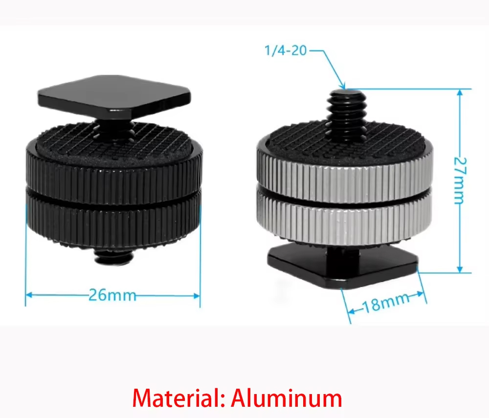 2 sets cold shoes black and wh – Hot Shoe Adapter Bewertung und Preis