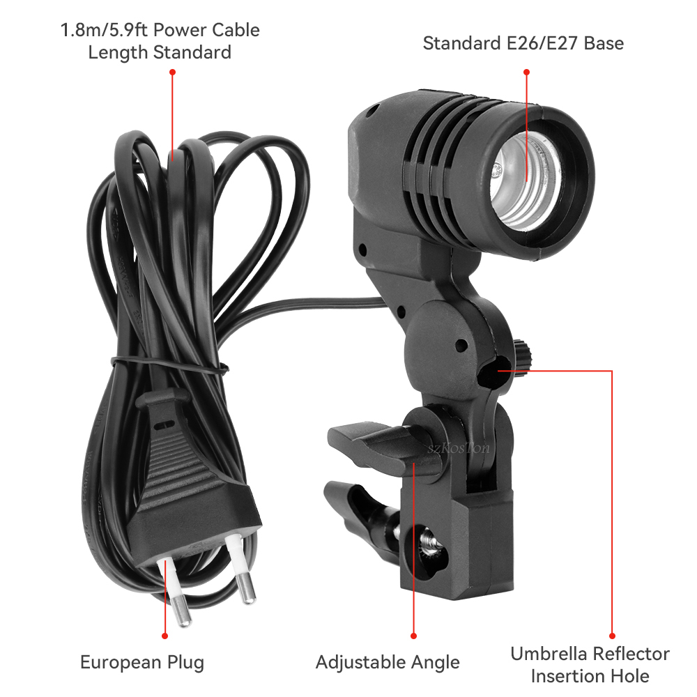 Single Head Bulb Holder E27 So – Photography Umbrella Light Bewertung und Preis