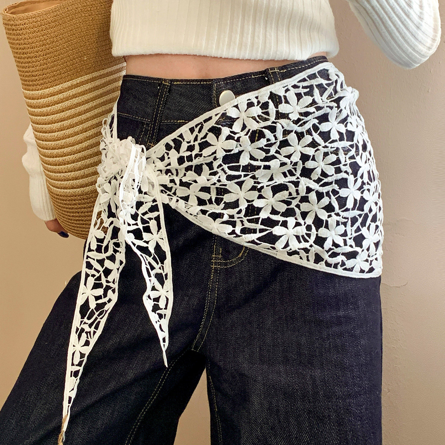 New Korean Lace Triangle Scarf – Photography Triangle Bewertung und Preis