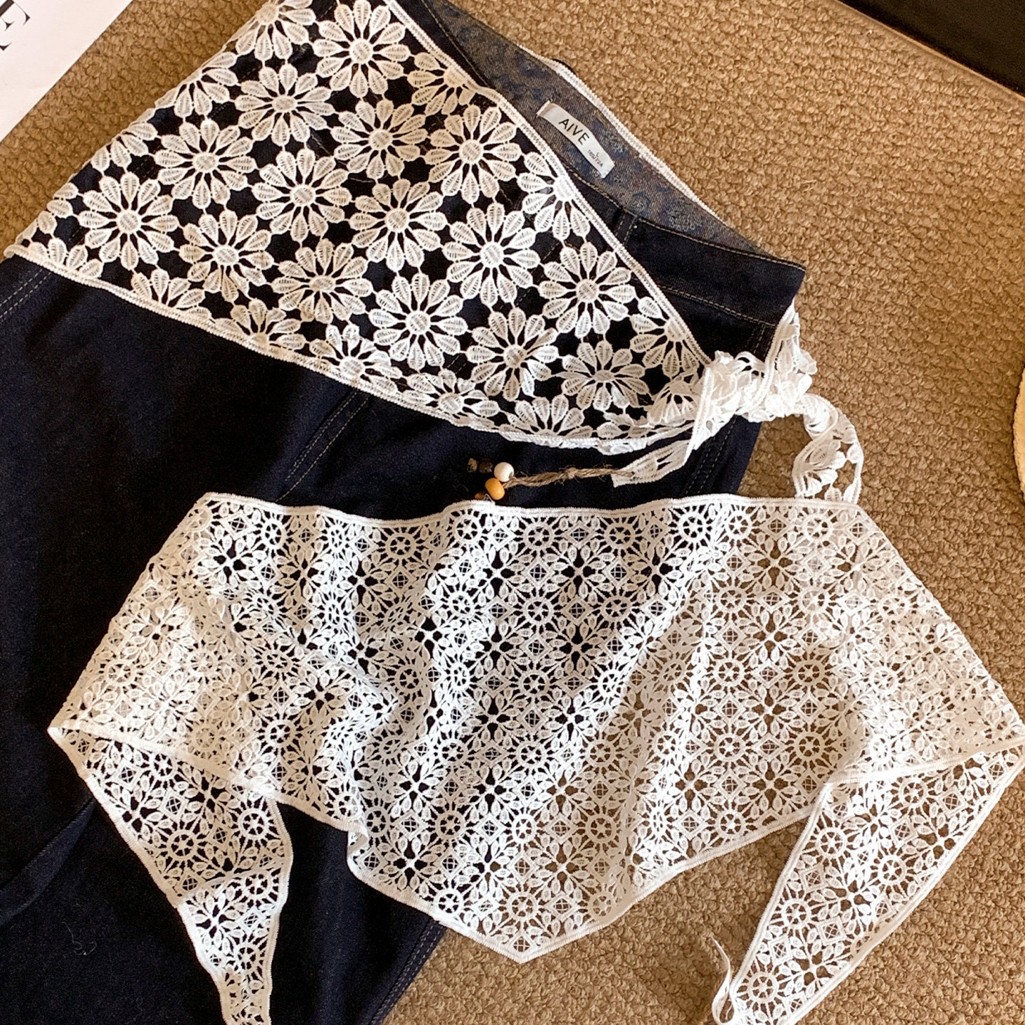 New Korean Lace Triangle Scarf – Photography Triangle Bewertung und Preis