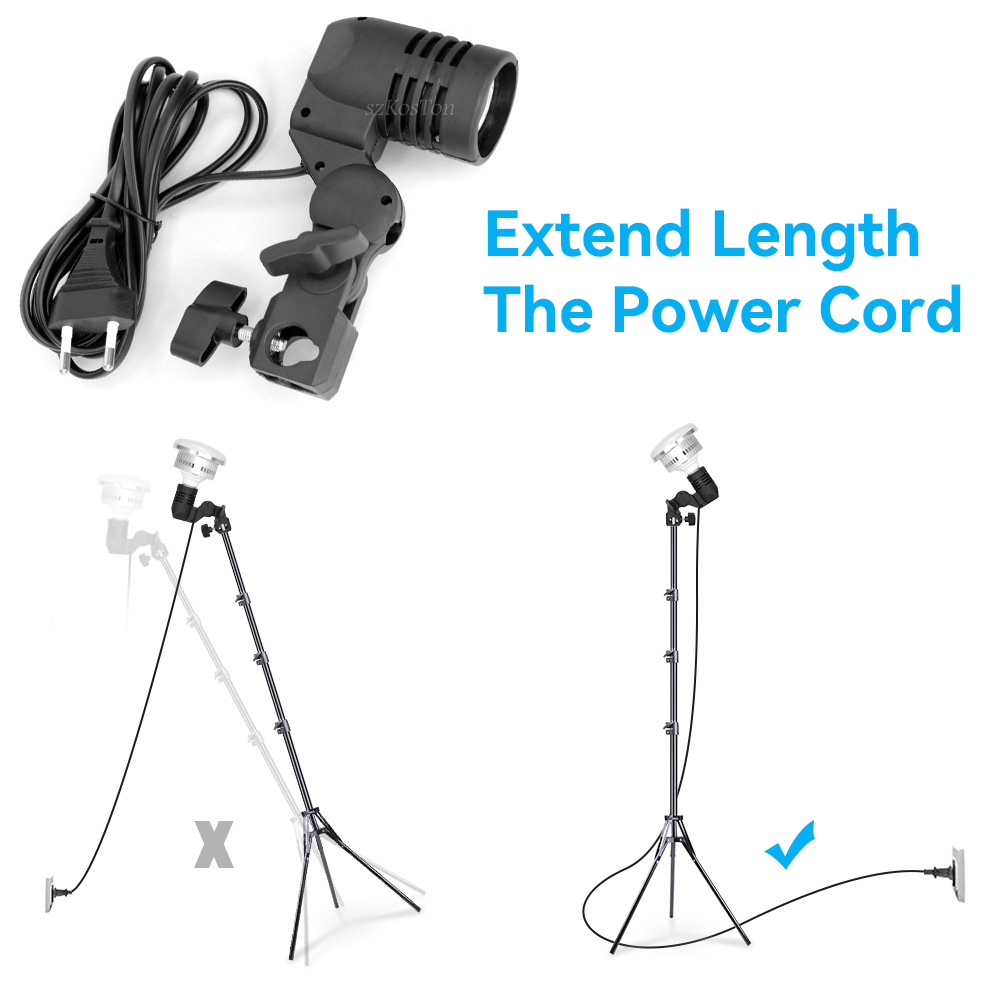 2PCS/1PC E27 Single Head Bulb  – Photography Umbrella Light Bewertung und Preis