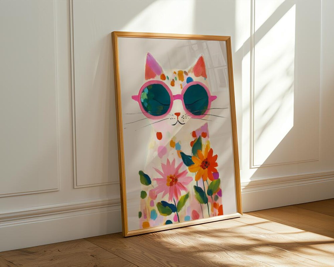 “Colorful Boho Cat Wall Art: P – Photography Nature Bewertung und Preis