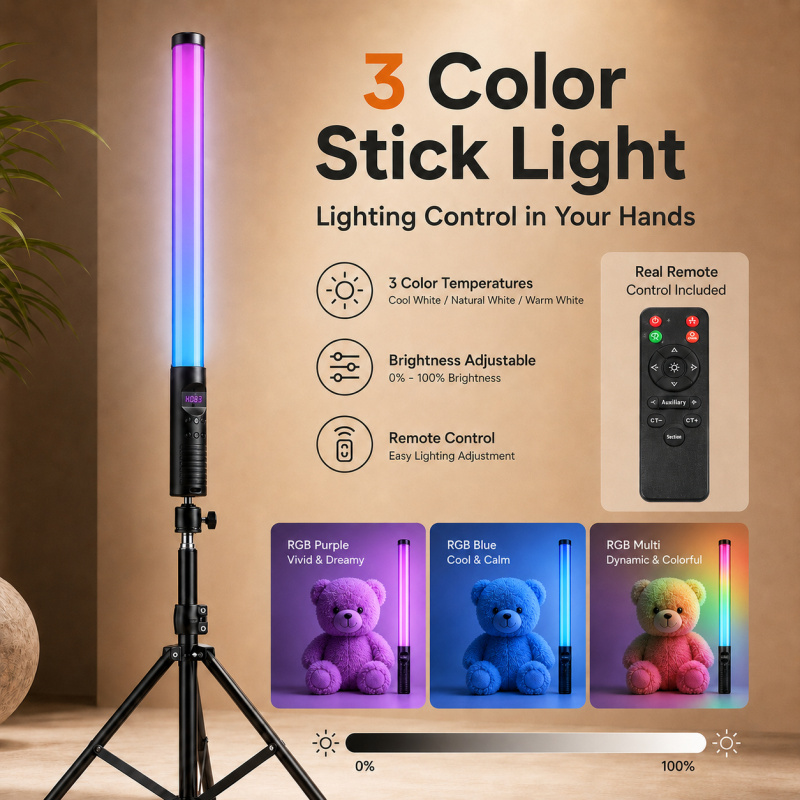 RGB Handheld Video Light Wand, – Photography Umbrella Lights Bewertung und Preis