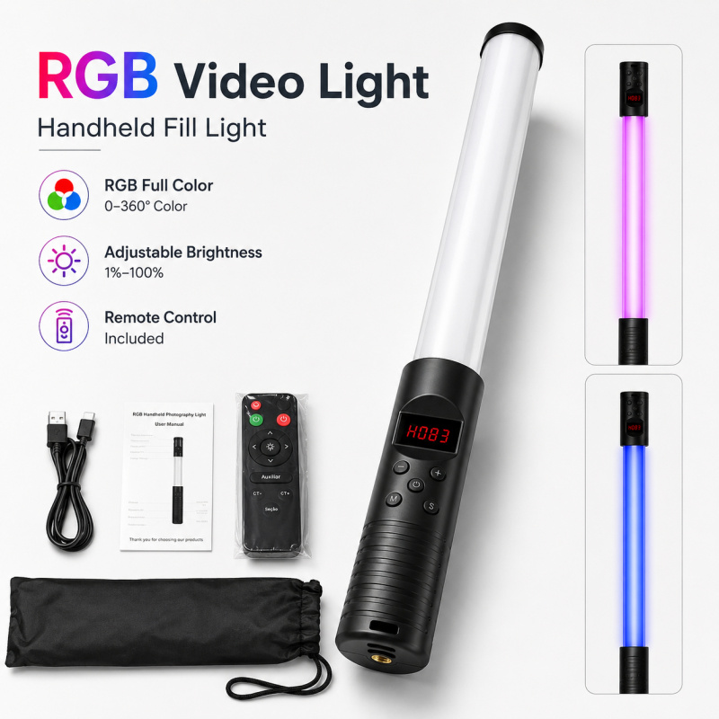 RGB Handheld Video Light Wand, – Photography Umbrella Lights Bewertung und Preis