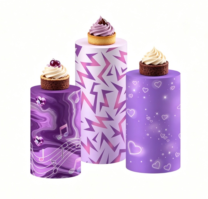 Purple Kpop Music Note Cylinde – Backdrop Stand Kit Bewertung und Preis