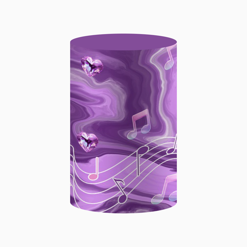Purple Kpop Music Note Cylinde – Backdrop Stand Kit Bewertung und Preis
