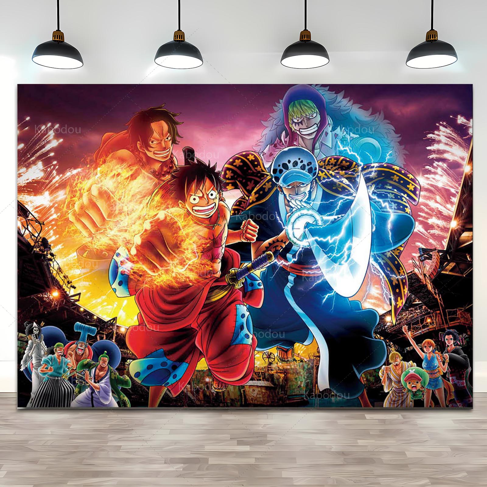 Anime One Piece Luffy Backdrop – Photography Aesthetic Bewertung und Preis