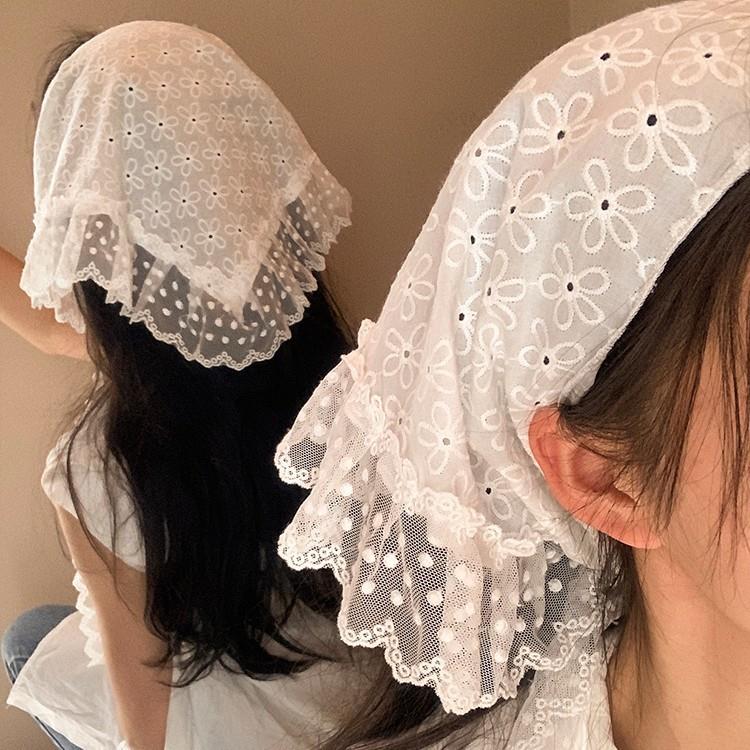 Retro Lace Trim Scarf Women Tr – Photography Triangle Bewertung und Preis