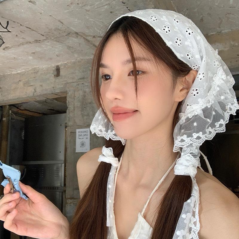 Retro Lace Trim Scarf Women Tr – Photography Triangle Bewertung und Preis