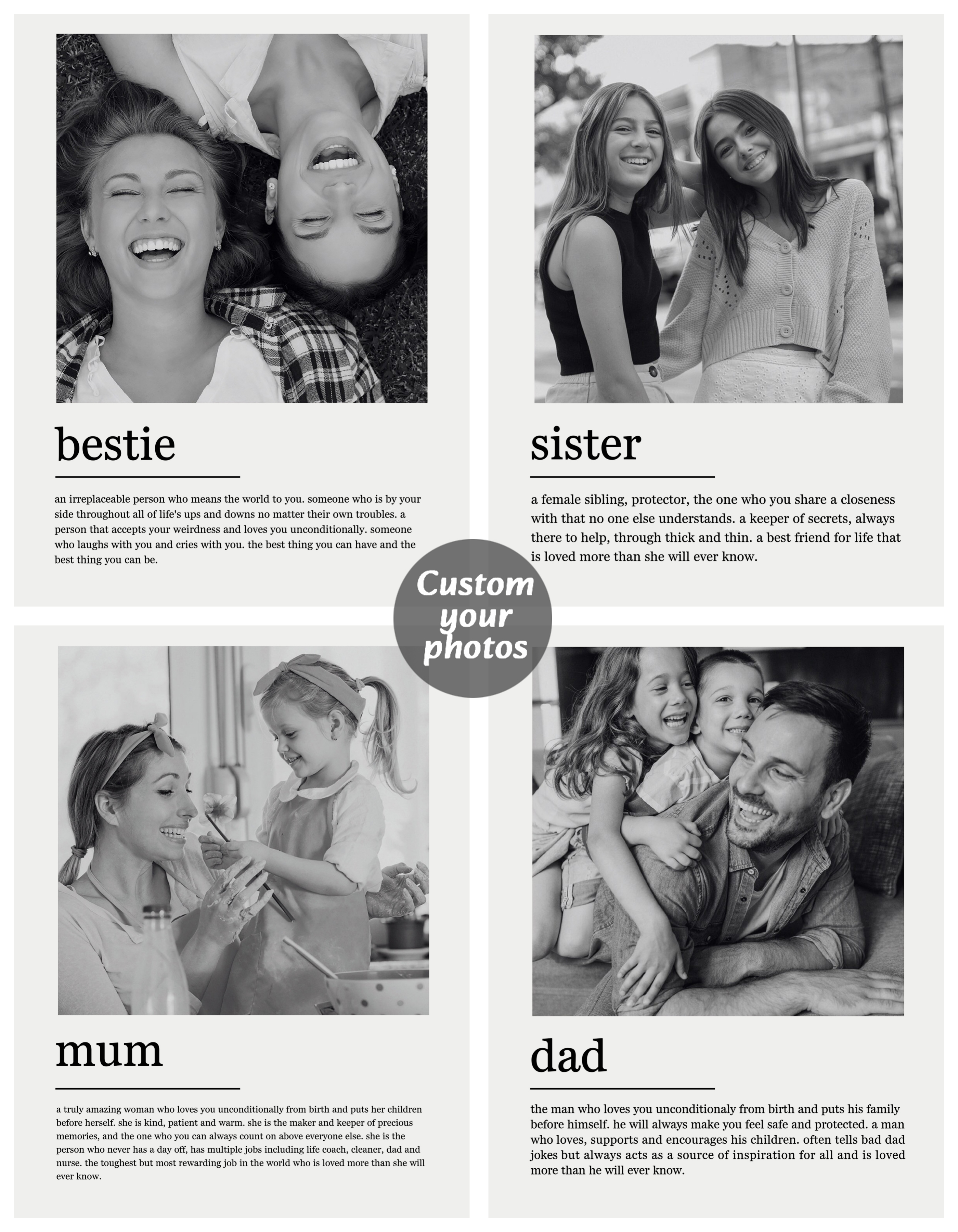 Custom Family Photo Canvas Pai – Photography Object Bewertung und Preis