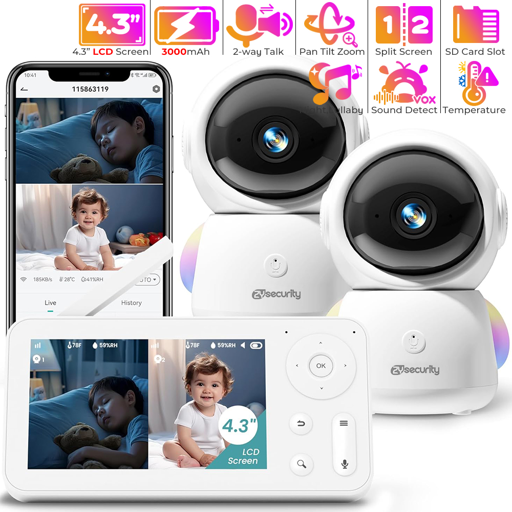 2K Baby Monitor with 2 Cameras – Photography Umbrella Lights Bewertung und Preis