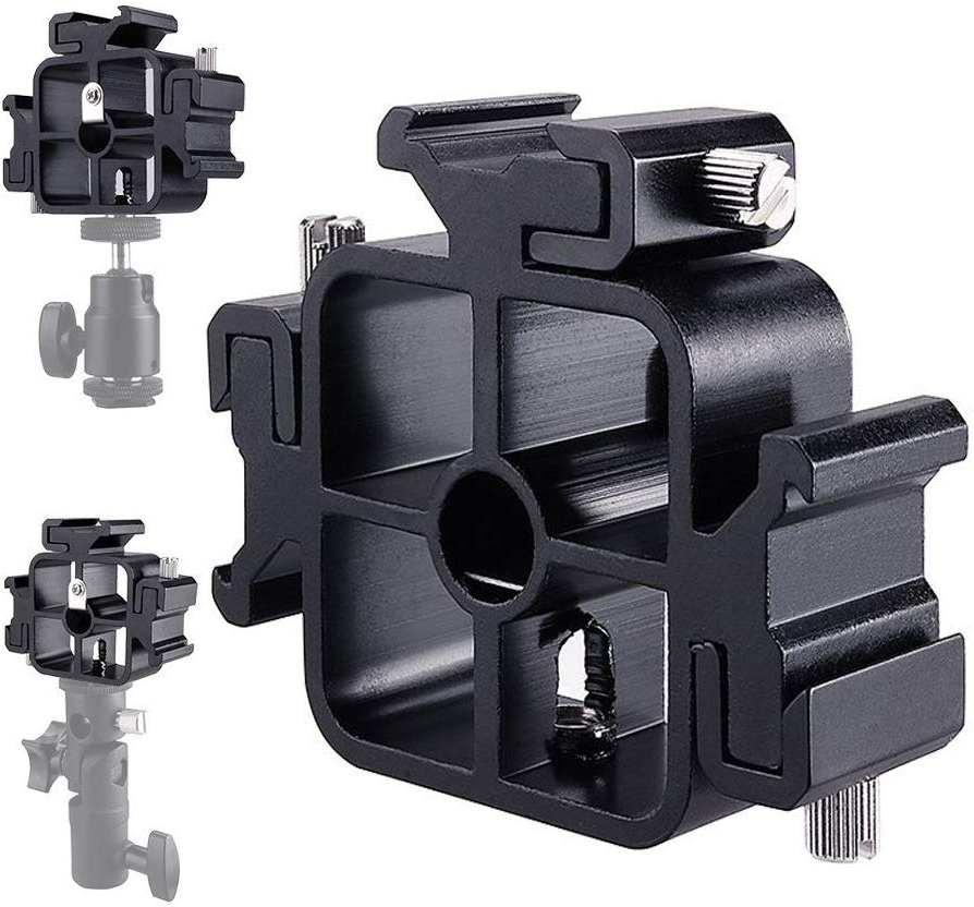 3 Triple Cold Shoe Mount Flash – Photography Umbrella Light Bewertung und Preis
