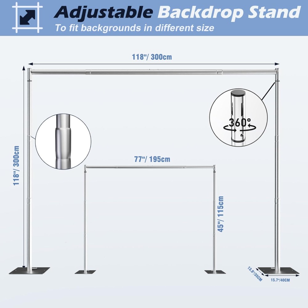 Heavy Duty Backdrop Stand Kit  – Backdrop Stand Kit Bewertung und Preis